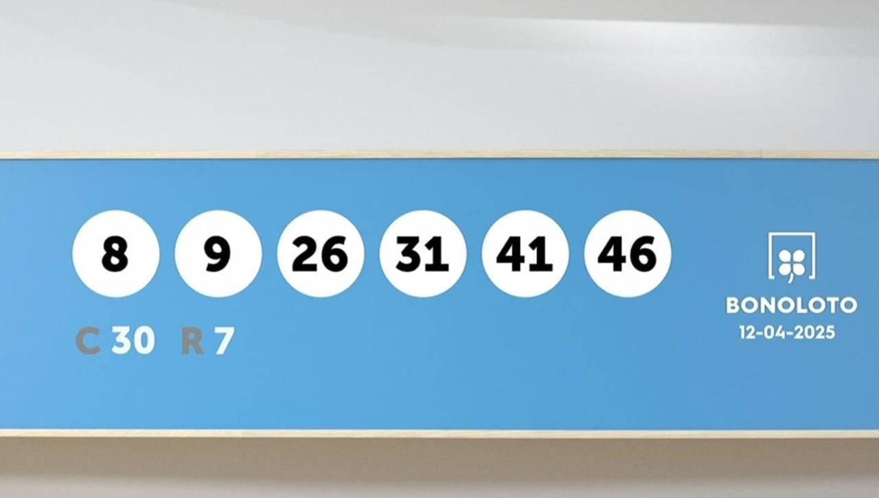 Resultado Bonoloto: comprobar el sorteo de hoy 12 de abril de 2025