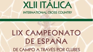 Las novedades y las fechas para el Cross Internacional de Itálica