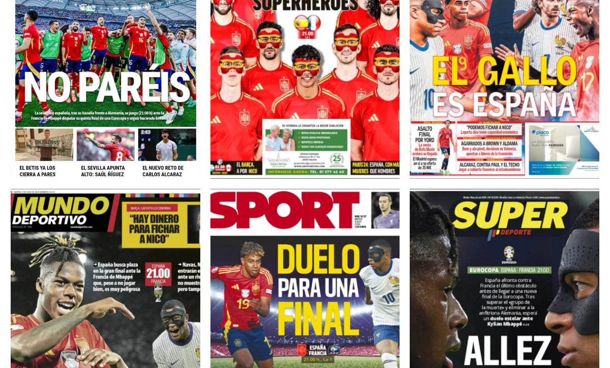 La Eurocopa, Nico Williams y Alcaraz: así vienen las portadas