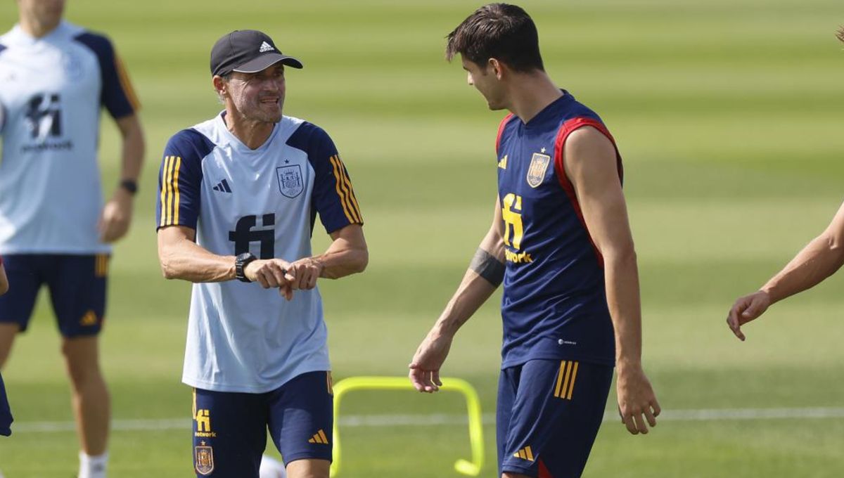 Morata ya habla como capitán y excusa a Luis Enrique