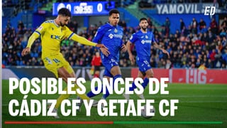 Alineación Cádiz - Getafe: Alineación posible de Cádiz y Getafe en el partido de hoy de LaLiga EA Sports