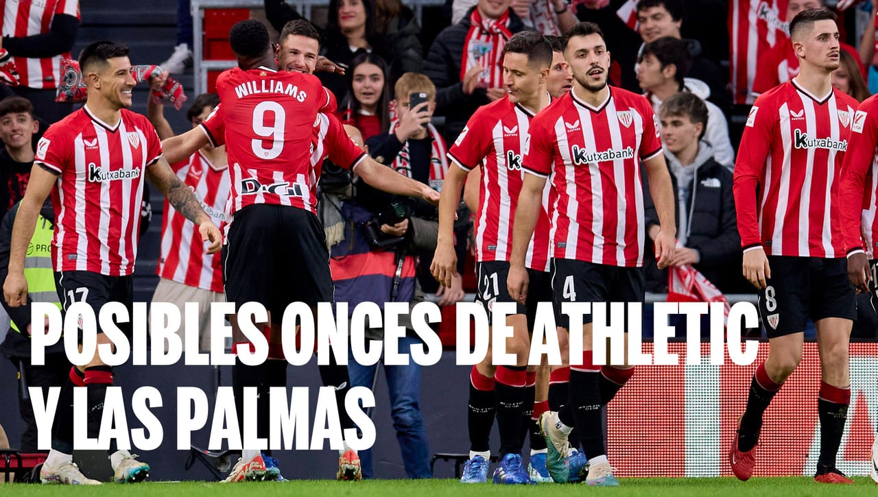 Alineaciones Athletic- Las Palmas: Alineación posible de Athletic y Las Palmas en el partido de hoy de LaLiga EA Sports