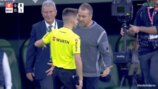 El calentón de Hansi Flick contra el Betis