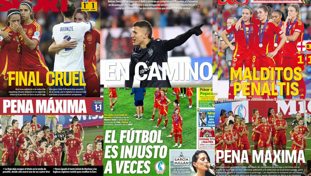 El cruel final de España y el fichaje en camino del Betis: así vienen las portadas de hoy