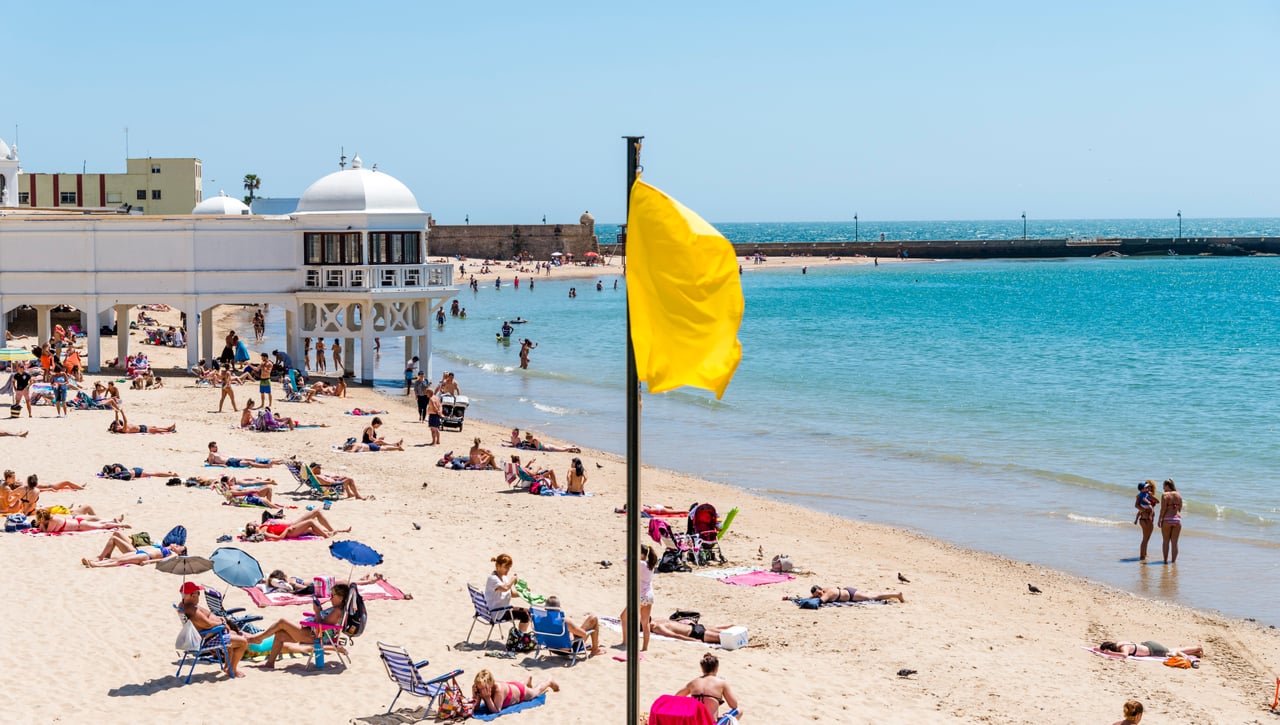 Las playas de Cádiz vuelven a la normalidad