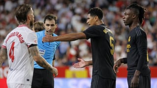 El Madrid calienta el partido ante el Sevilla