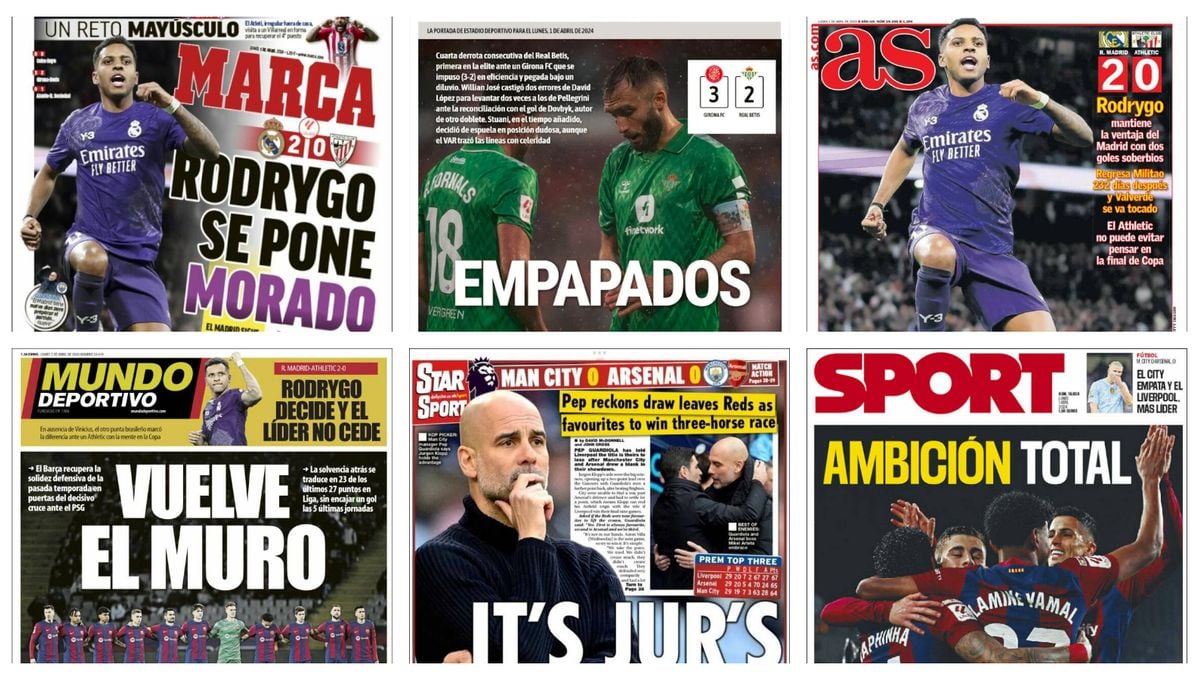 Rodrygo, la defensa del Barcelona y la racha del Betis... así vienen las portadas de hoy