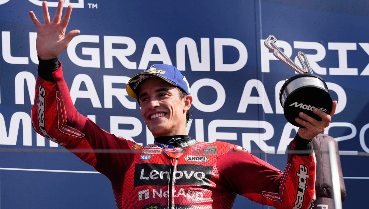 La polémica celebración de Marc Márquez en Misano