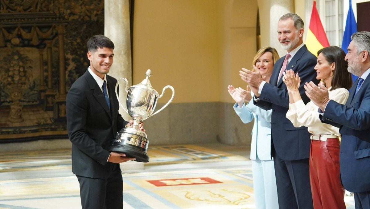 Carlos Alcaraz celebra un nuevo 'título' y habla de la ausencia de Rafa Nadal en Montecarlo