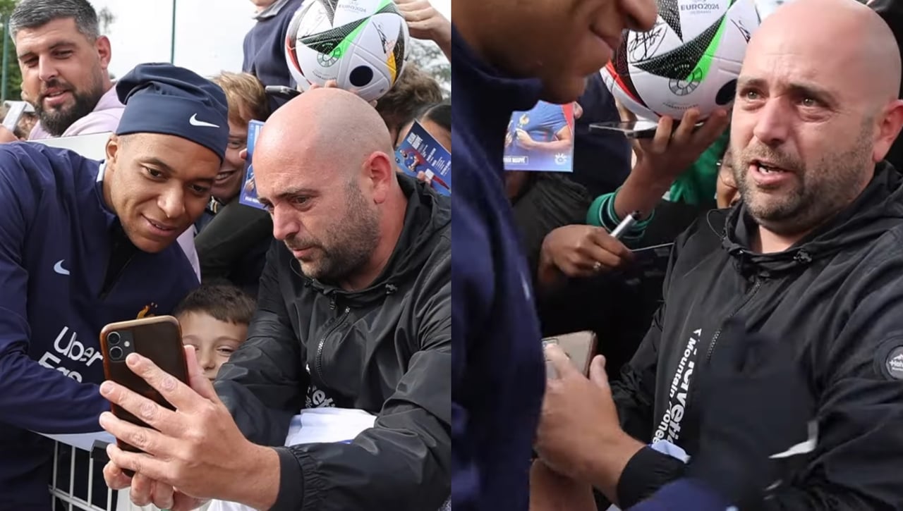 Mbappé y el sueño cumplido entre lágrimas de este aficionado