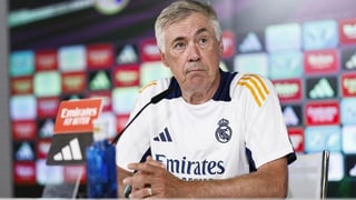 Ancelotti ironiza con el mosqueo del Atlético, habla de Vinícius, Camavinga o Mbappé y analiza el derbi  