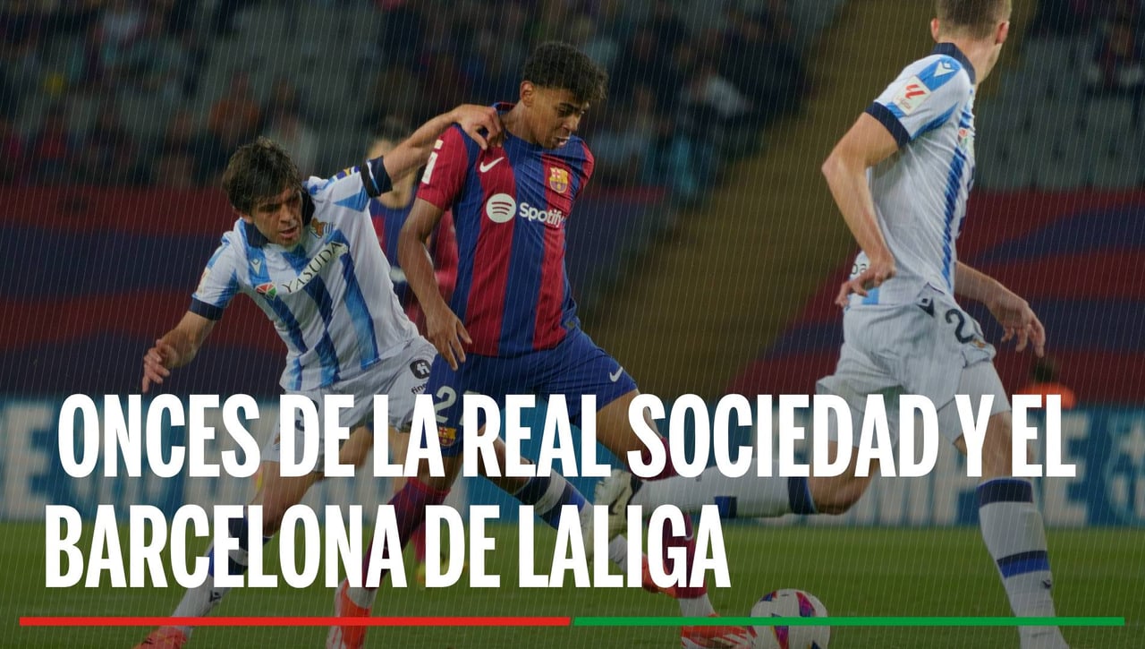Alineaciones Real Sociedad - Barcelona: Posibles alineaciones de la Real Sociedad y Barcelona para el partido de LaLiga