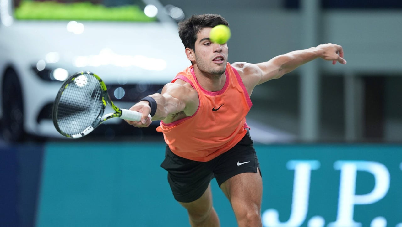 Carlos Alcaraz regresa a las pistas para prepara el Masters 1.000 de París