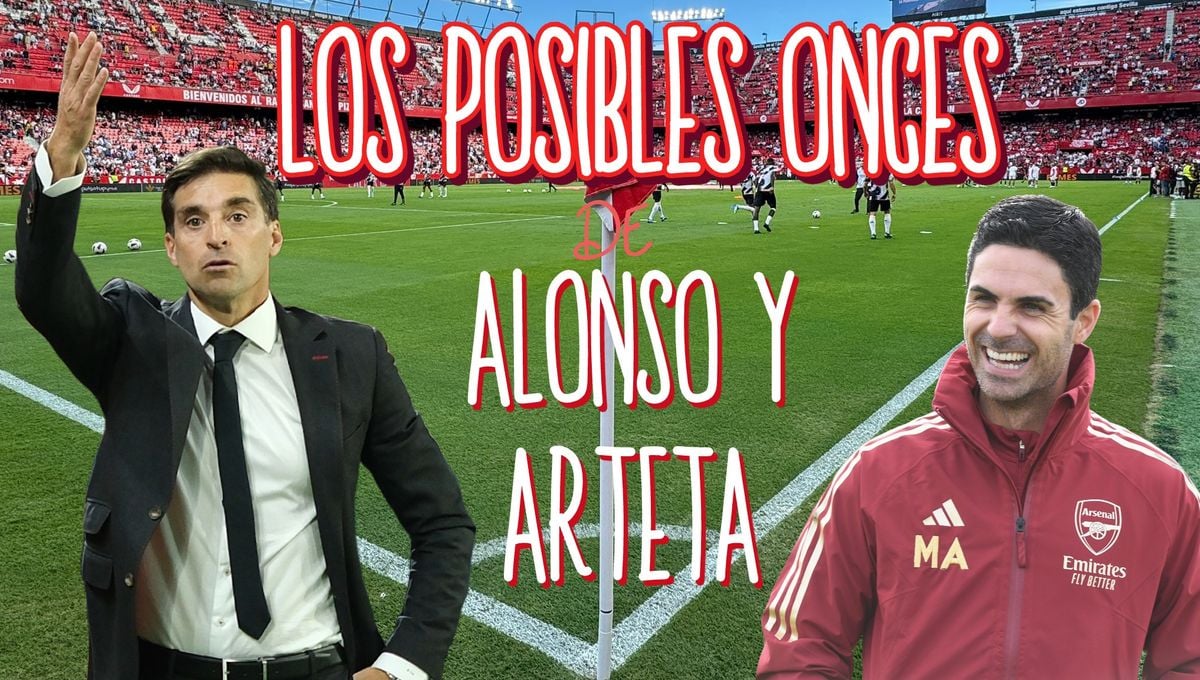 Alineaciones Sevilla - Arsenal: onces probables para el partido de hoy de la UEFA Champions League