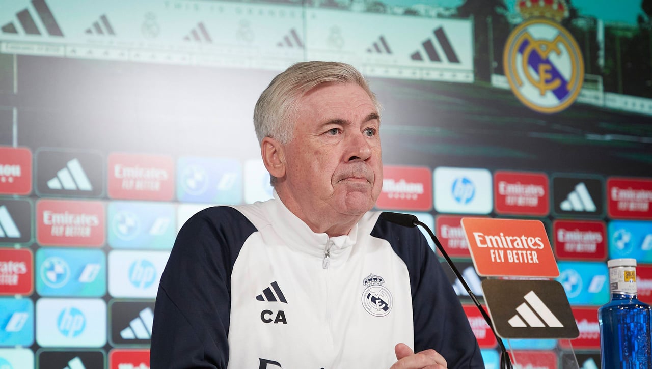 Carlo Ancelotti, optimista, espera contar con Courtois y Militao a final de mes