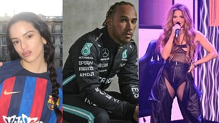 Sorpresón en la F1: Shakira presente y Rosalía con Hamilton en el GP de España