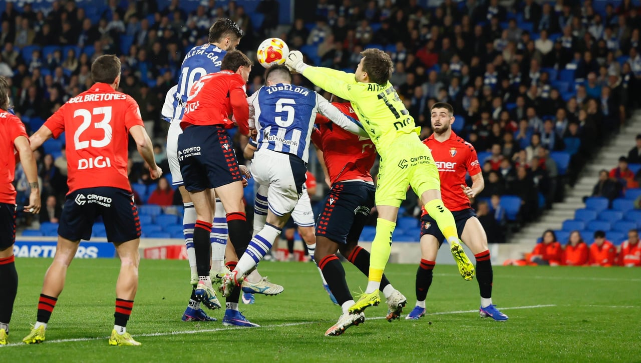Real Sociedad 2(4)-2(3) Osasuna: Anoeta recupera la sonrisa con Marrero como héroe