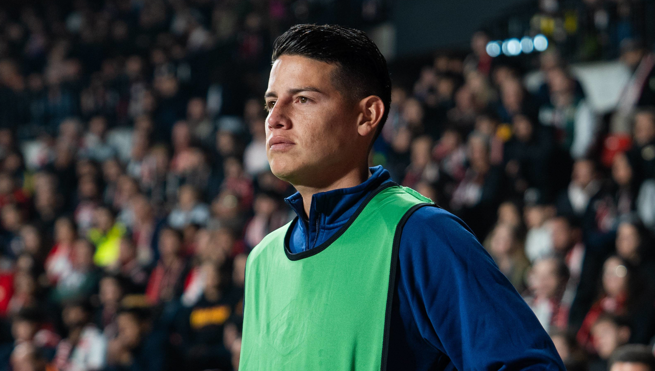 James Rodríguez, retratado