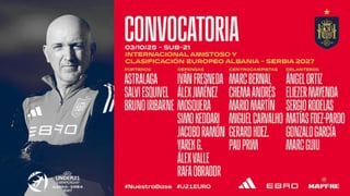 La lista de España sub 21 de David Gordo ante Noruega y Finlandia, clasificatorios para el Europeo