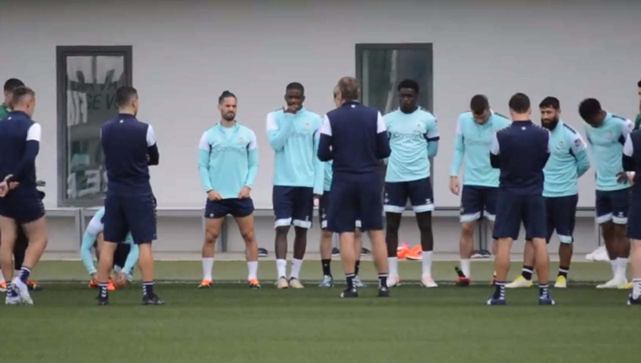Entrenamiento del Betis sin Pellegrini