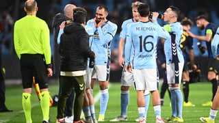 Giráldez alaba a Pablo Durán, Miguel Román o Javi Rueda, pero se rinde a Borja Iglesias y Aspas: "Ojalá los tenga siempre muy cerquita de mí"