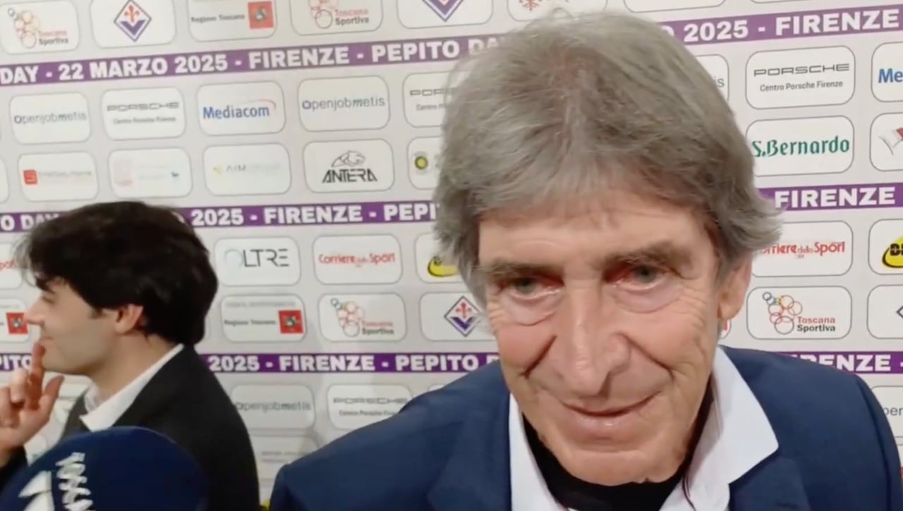 Manuel Pellegrini, 'infiltrado' en el campo de la Fiorentina