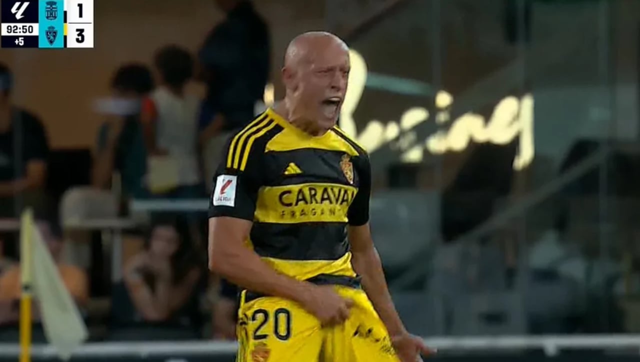 Mollejo celebra un gol como Rubiales y LaLiga le denunciará