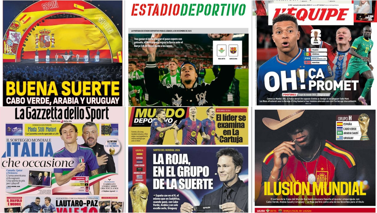 El camino de España en el Mundial, el partidazo de la jornada en La Cartuja, los problemas del Sevilla... Así vienen las portadas