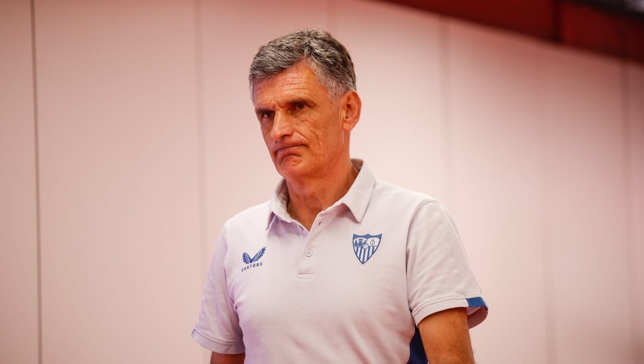 Mendilibar analiza el problema del Sevilla con el gol