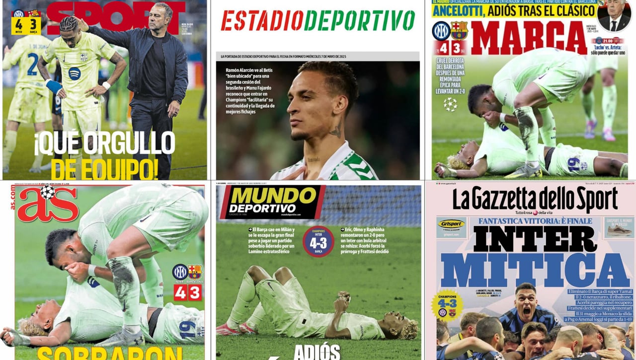 La eliminación del Barcelona, el adiós de Ancelotti, el fichaje de Anthony... así vienen las portadas