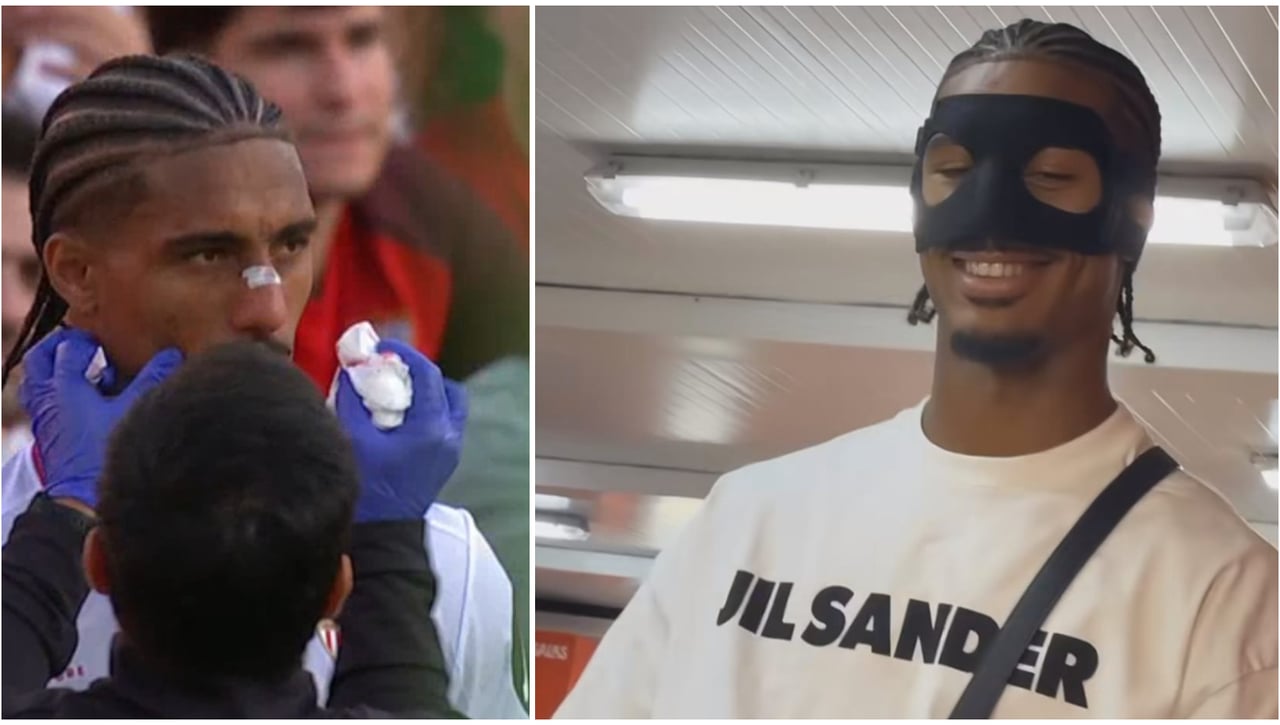 Así acabó la camiseta de un enmascarado Badé tras el Sevilla - Las Palmas: "Fue la guerra"