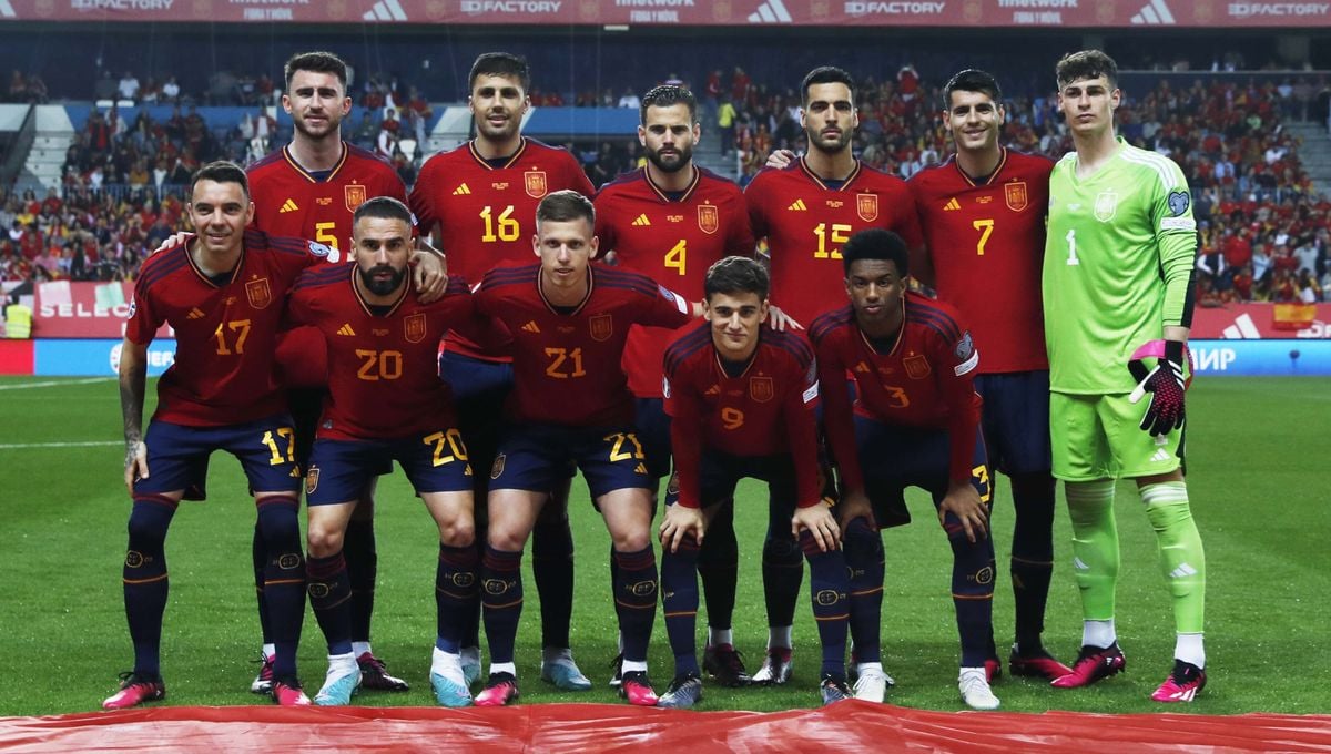 Foto de la selección española de fútbol