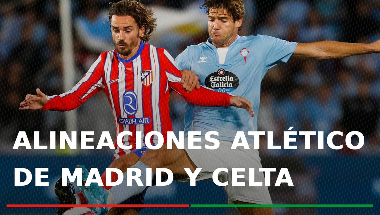 Alineaciones Atlético de Madrid - Celta: Alineación posible de Atlético de Madrid y Celta en el partido de LaLiga EA Sports