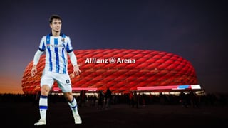 Zubimendi, 'presente' en Múnich para el Bayern - Arsenal de Champions