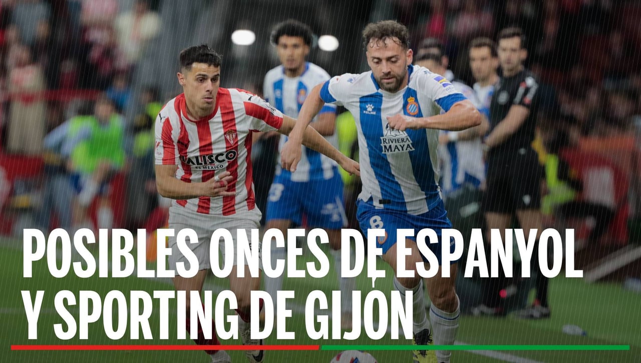 Espanyol - Sporting de Gijón: Alineación posible de Espanyol y Sporting de Gijón en el partido de ida de los playoff de ascenso a Primera
