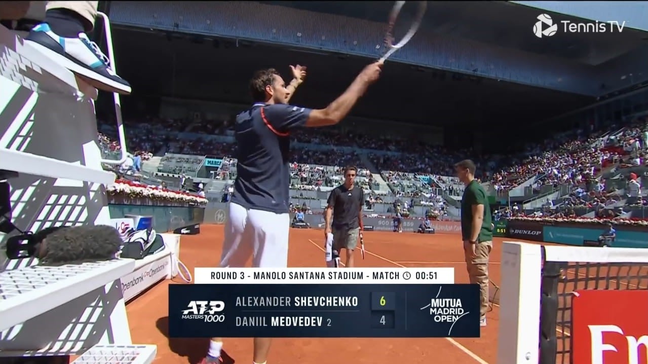 Tremendo enfrentamiento entre Medvedev y el público de Madrid 