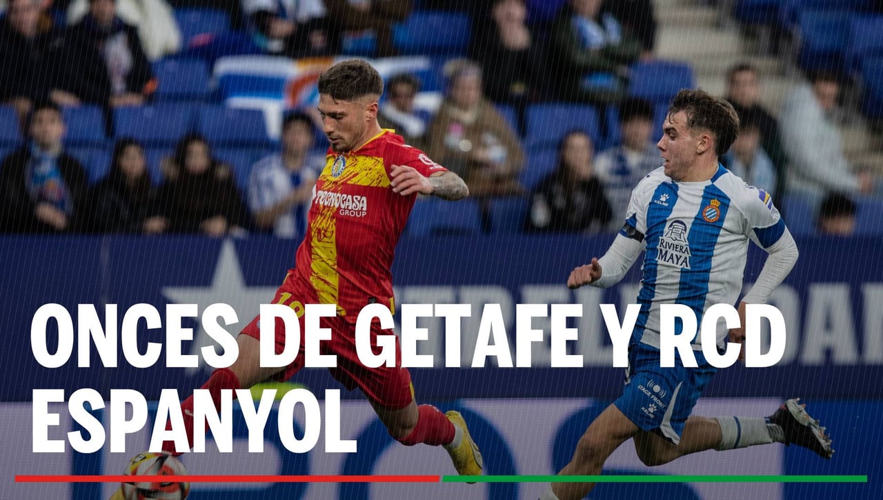 Alineaciones Getafe - Espanyol: Alineación posible del Getafe y Espanyol en el partido de hoy de LaLiga EA Sports