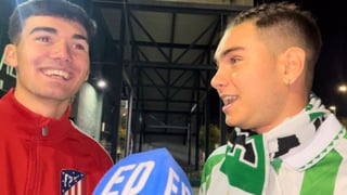 Euforia en el beticismo e incomprensión con la falta de gol ante el Atlético de Madrid