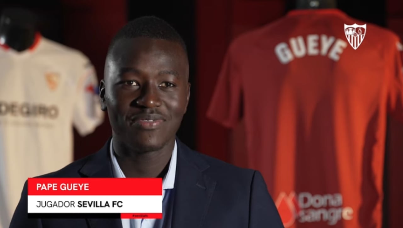 Primeras palabras de Pape Gueye como sevillista: "Hablar con Sampaoli ha sido decisivo"