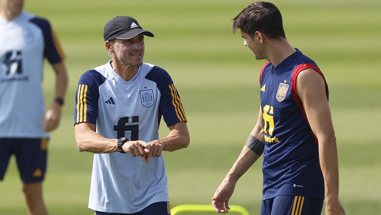 Morata opina sobre la posible llegada de Luis Enrique al Atlético de Madrid