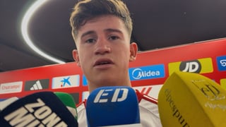 Oso, orgulloso tras su salto al estrellato y contundente: "No sé lo que interpreta el árbitro en ese momento"