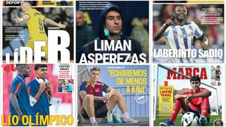 Lío con los Juegos Olímpicos, Lewandowski, Marc Roca... Así vienen las portadas