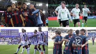 Resumen jornada 32 LaLiga Hypermotion: Real Valladolid, Huesca, Levante y Racing hacen los deberes; el Sporting se la pega