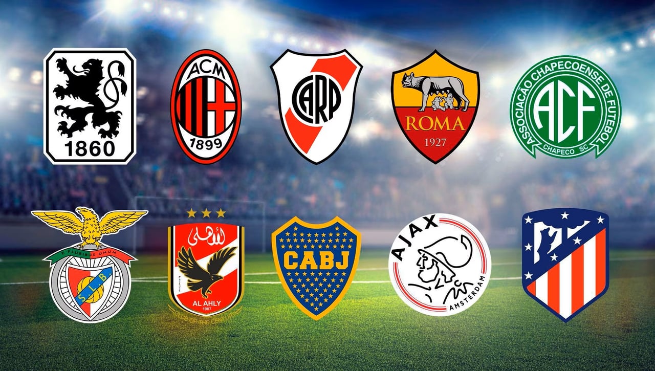 Sólo nueve equipos españoles entre los 100 escudos más bonitos del mundo