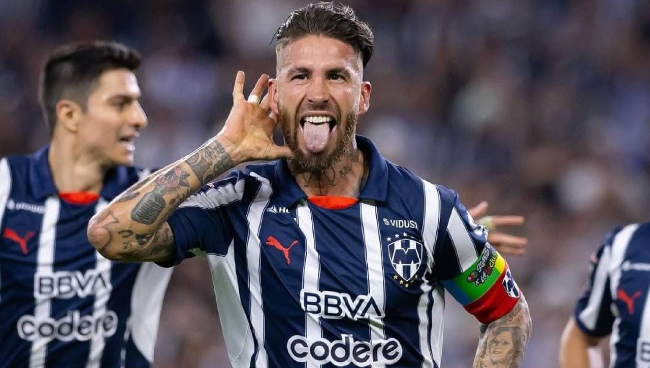 Sergio Ramos ya golea con Rayados a pase de Canales
