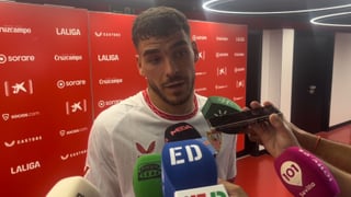 Isaac Romero, muy molesto