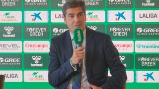 Javier Tebas aplaude al Betis, predice su futuro y le mete prisa