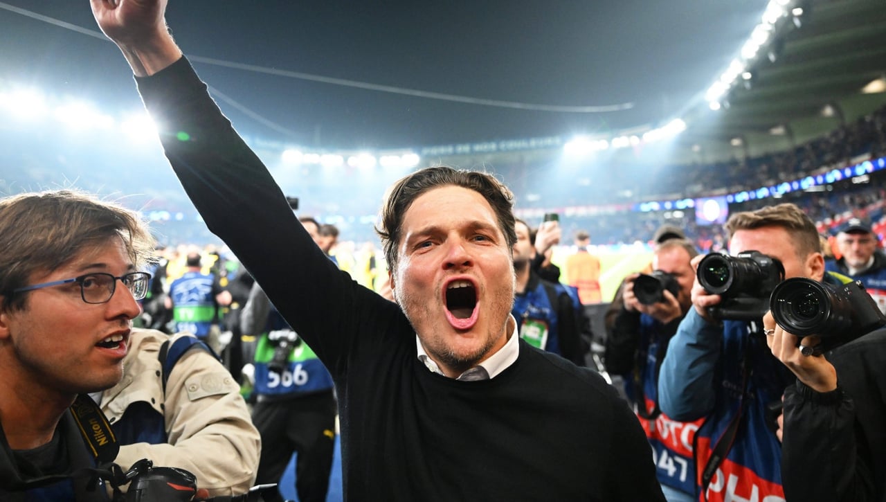 Edin Terzic, incrédulo ante lo ocurrido en París