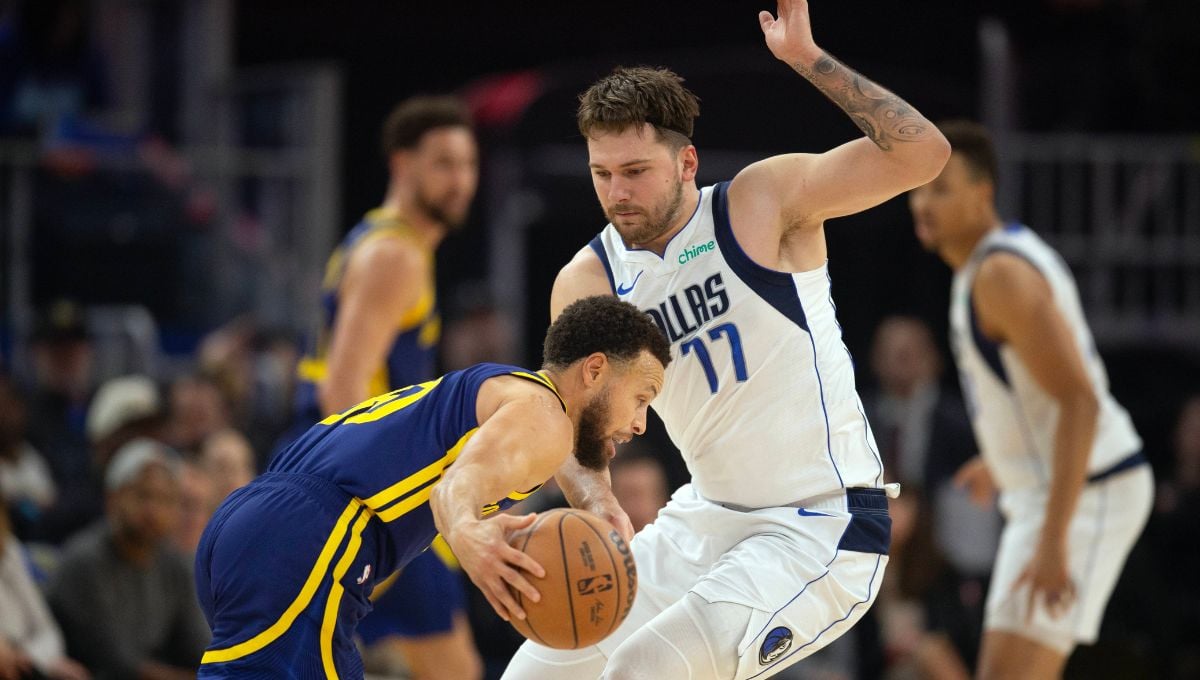 Doncic da una lección a Curry en una noche de locura en Detroit