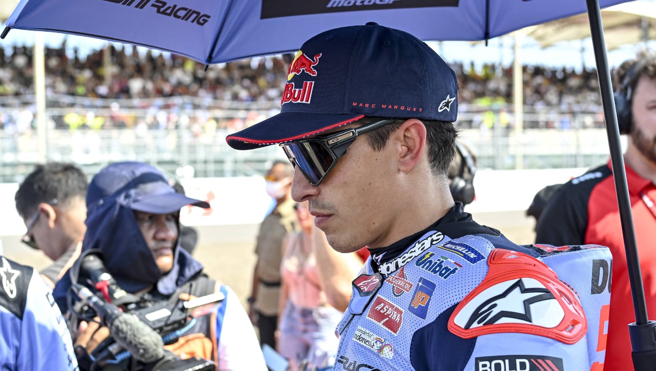 Marc Márquez asusta a Jorge Martín